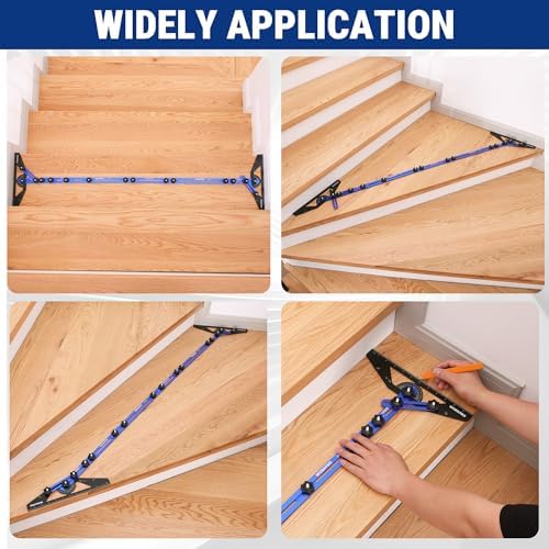 WORKPRO Stair Tread Template Tool, Aluminum Alloy Stair Tread Jig