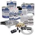 Eastwood OptiFlow Roll-On Ultimate Epoxy and Urethane Primer Paint with DSB Dustless Block Sanding Kit | Gray