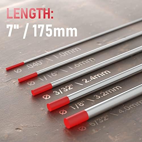 YESWELDER TIG Welding Tungsten Electrode Red Tip