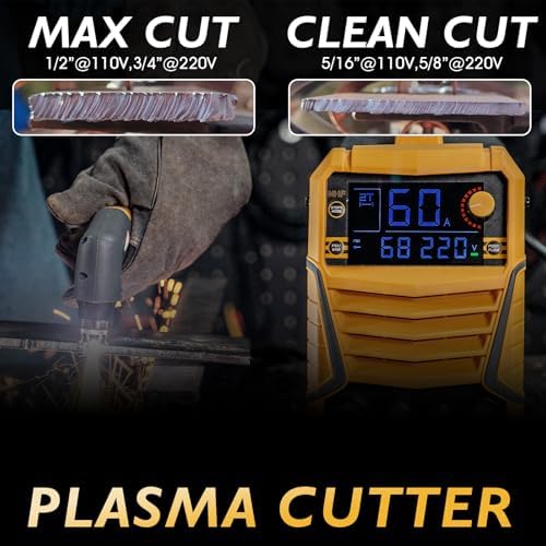 TOOLIOM 60A Non-Touch Pilot Arc Plasma Cutter, 110/220V