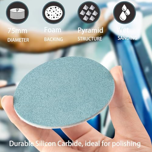 3 Inch Foam Disc Sanding Discs 15PCS Foam backed discs 5000 Grit