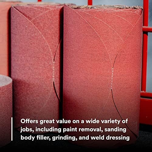3M Red Abrasive Stikit Disc, 01116, 6 in, P80 Grade