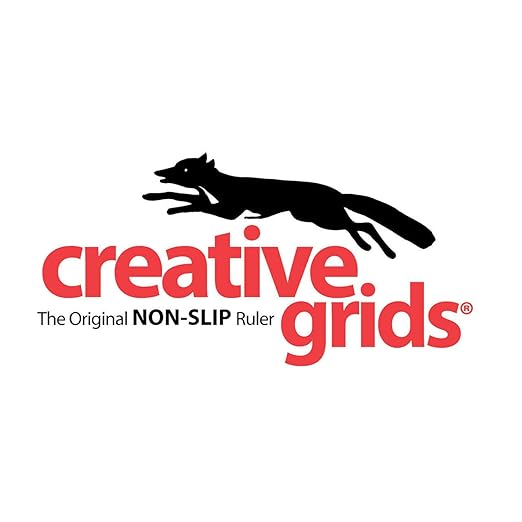 Creative Grids Stripology Squared Slotted Quilting Ruler – CGRGE2 – Made in USA, 14-1/2in x 17-3/4in, Non-Slip Grip Acrylic Fabric Strip Cutting, Sewing, Crafting, Patchwork Ruler & Template