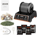 VEVOR Rock Tumbler, 1 lb Rock Polishing Machine, Rocks Tumbling Kit with 4-Speed Adjustment, 1–9 Day Timer, Direct Drive Motor Rocks Polishing Kit for Rose Quartz, Amethyst, Quiet Operation