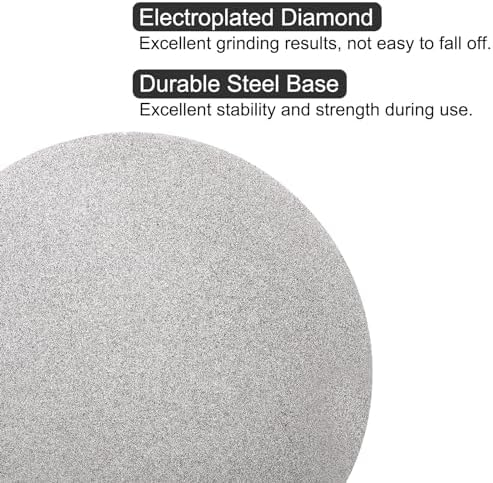 uxcell Diamond Sanding Grinding Disc, 12in (300mm) Grit 120 No Center Hole