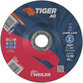 Weiler 57045 6 Inch Cutting Wheel, Tiger AO Steel/Metal Long Life Performance Cutting, .045" A60T Type 27 7/8" Arbor, Pack of 25