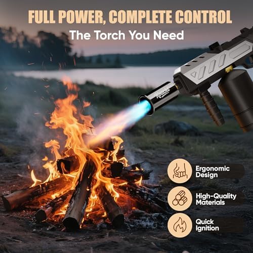 KOACKL 25.8" CSA Propane Torch Gun 2372°F Adjustable Flame BBQ Searing