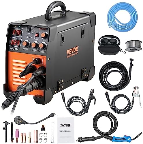 VEVOR MIG Welder 3-in-1 Welding Machine 270 Amp MIG Lift TIG Arc Welder