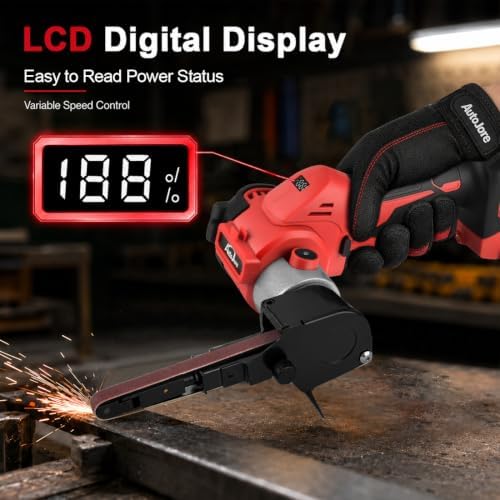Cordless Belt Sander Compatible with Milwaukee 18V Battery