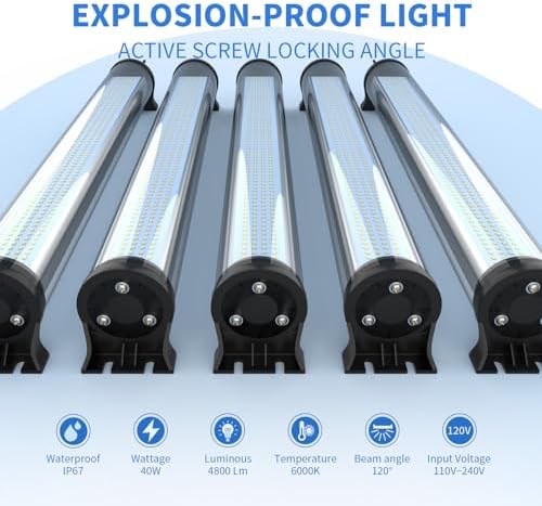 40W IP66 Explosion Proof Lights for CNC Machine 120v