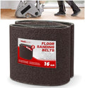 8 inch x 19 inch 16 Grit Sanding Belts, 6 Pack, EZ 8 Drum Sander Sandpaper Rolls for Woodworking and Floor Polishing, Aluminum Oxide Sander Sleeves