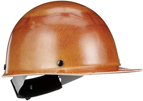 MSA 816651 Skullgard Cap Style Safety Hard Hat with Swing Ratchet Suspension | Non-slotted Cap, Made of Phenolic Resin, Radiant Heat Loads up to 350F - Standard Size in Tan