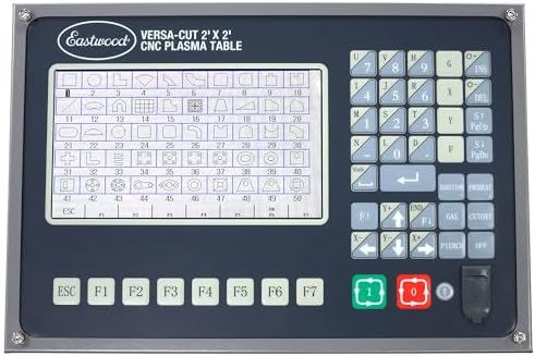 Eastwood Versa-Cut 2'X2' CNC Plasma Table for Plasma Cutter Machine and Metal Cutting Torch Machines | Intuitive LCD Touch Screen Display with CNC Controller & USB Port | 10 Gal Waterbed Capacity
