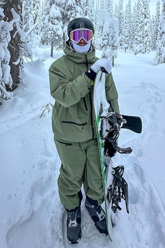 GSOU SNOW Mens Womens Snowboard Pants-Baggy Ski Snow Bibs