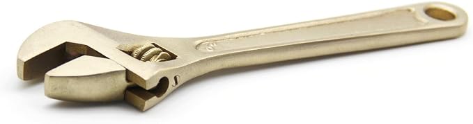 TMAX Non-Sparking 6" Adjustable Wrench Jaw Capacity 11/16" Aluminum Bronze | Spark Free Safety, Non-Magnetic And Corrosion-Resistant | Safety Tool For Flammable Hazardous Environment