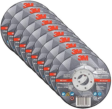 3M Silver Depressed Center Grinding Wheel, 87453, 36+, T27