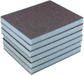 Utoolmart Sanding Sponge Sanding Blocks, 100 Grit Wet Dry Sandpaper Sponge, Washable and Reusable Sand Sponge Kit, for Kitchen Cookware Cleaning and Rust Removal of Rusted Metal, Blue, 12 Pcs