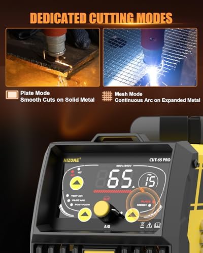 HIZONE 65A 1" Max Cut Plasma Cutter Machine