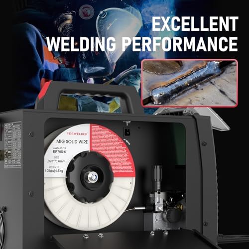 YESWELDER ER70S-6 MIG Welding Wire, 0.023 in 10 Pounds ABS Strong Spool