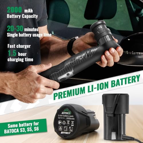 BATOCA S5 Cordless Mini Car Polisher Buffer Sander Rotary & Dual Action
