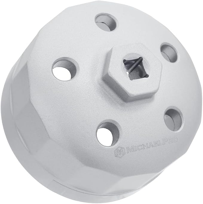 MichaelPro 90.2mm Oil Filter Cap Wrench Compatible with Land Rover (3.0L, 4.2L, 4.4L, 4.6L, 5.0L Gas Engines), 15 flutes, Easily Remove Stubborn Oil Filters | MP009100