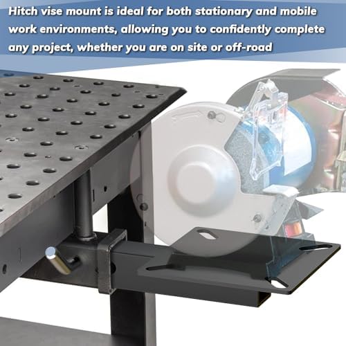 Hitch Vise Mount for Truck, Trailer Receiver & Bench for Hitch Table