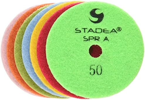 DPPD04SPRA503K7P Dry Diamond Polishing Pads for Concrete Polishing, 7-Piece