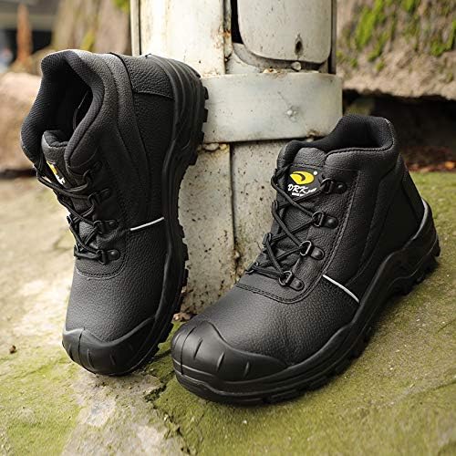DRKA Water Resistant Steel Toe Work Boots For Men,6'' EH-Rated Safety Boots