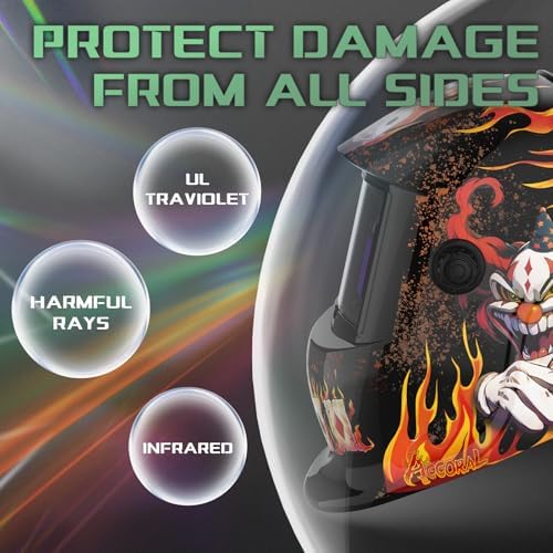 Auto-Darkening Welding Helmet, True Color, Shade 4/9-13