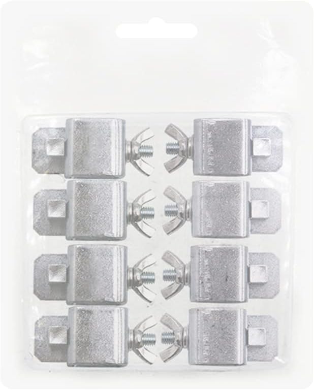 KASCLINO Butt Welding Clamps, 8pcs Multifunctional Small Butter-Fly Shaped Auto Body Panel Clamps for Edge to Edge Welding Magnetic Ground Clamp Welding Door Alignment Tool(Silver)