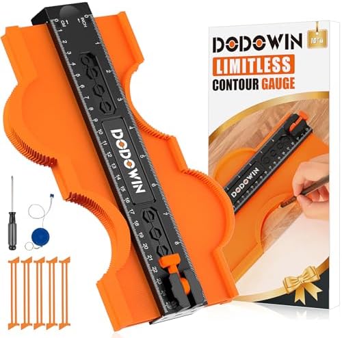 DODOWIN 10 Inch Contour Gauge Profile Tool with Unlimited Connection