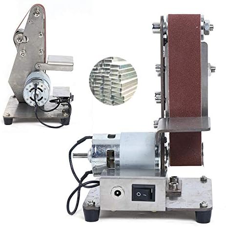 Mini Electric Belt Sander DIY Polishing Grinder Sharpener Machine Ac 110V 100W 775/895 Spindle Motor (775 Motor)