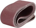 uxcell 10pcs 6" x 89" Sanding Belts 60 Grits Aluminum Oxide Abrasive Belt Sander Paper Sanding Papers for Metal Wood Grinding Polishing, Reddish Brown