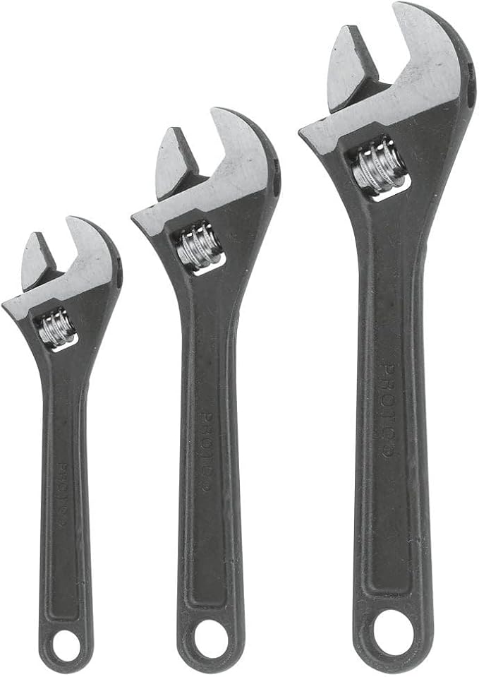 Proto J795SA 3 PIECE BLACK OXIDE ADJUSTABLE WRENCH SET