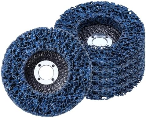 5Pcs 4" x5/8"(Arbor) Paint Stripper Discs for Angle Grinder Blue