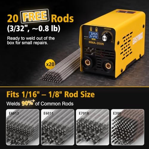 200Amp 110V MINI Portable Stick Welder Machine w/ 20pcs Rods