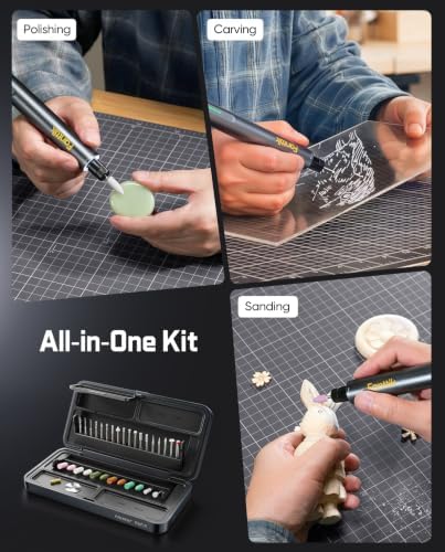Fanttik F2 Master Kit Mini Cordless Rotary Tool with Master Refill Accessories Kits