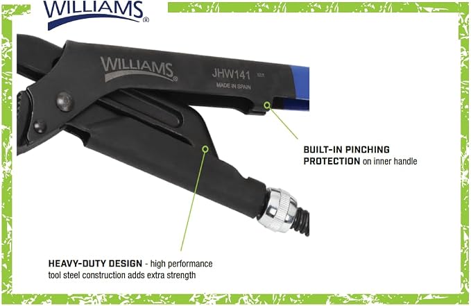 Williams JHW144 Universal Pipe Wrench, 28-3/8" Overall Length with a Maximum Jaw Opening of 4-3/8"