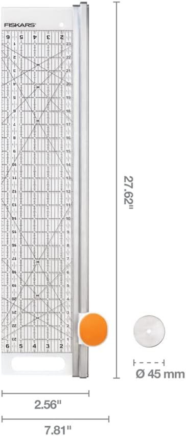 Fiskars Rotary Cutter Combo with Ruler and Cutting Mat - Sewing and Quilting Supplies