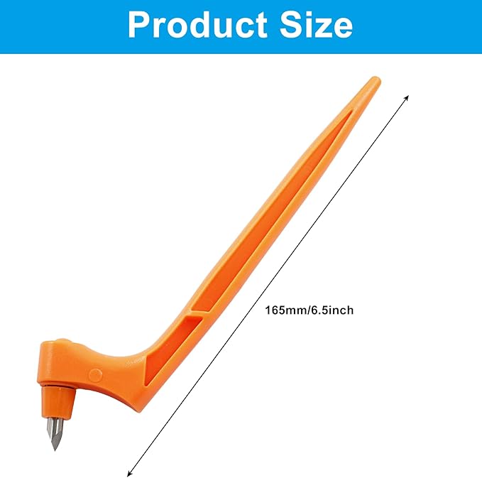 Craft Cutting Tools Pen, Craft Cutting Knives with 3 different 360 Degree Rotating Blades Stainless Steel Cutter Pen for Stencils Scrapbooks DIY Crafts (Orange)