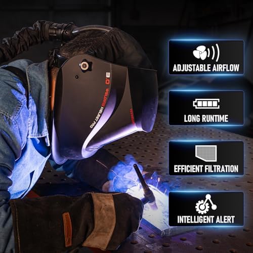 YESWELDER PAPR Welding Helmet, True Color Air-Purifying Respirator