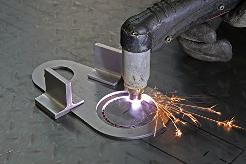 Plasma Cutter Straight Edge & Stencil - Magnetic Holders - 2 pc.