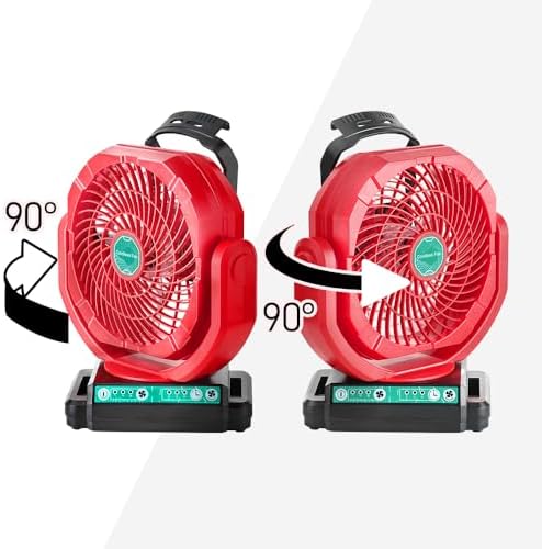 Oscillating Fan Compatible with Milwaukee M18 18V Battery(Tool Only)