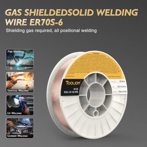 TOOLIOM ER70S-6 0.023" Mild Steel MIG Welding Wire 10LB