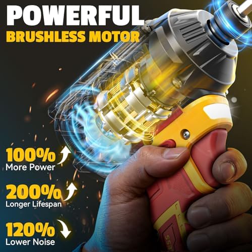 Cordless Drill and Impact Driver Combo Kit Compatible with Dewalt Battery
