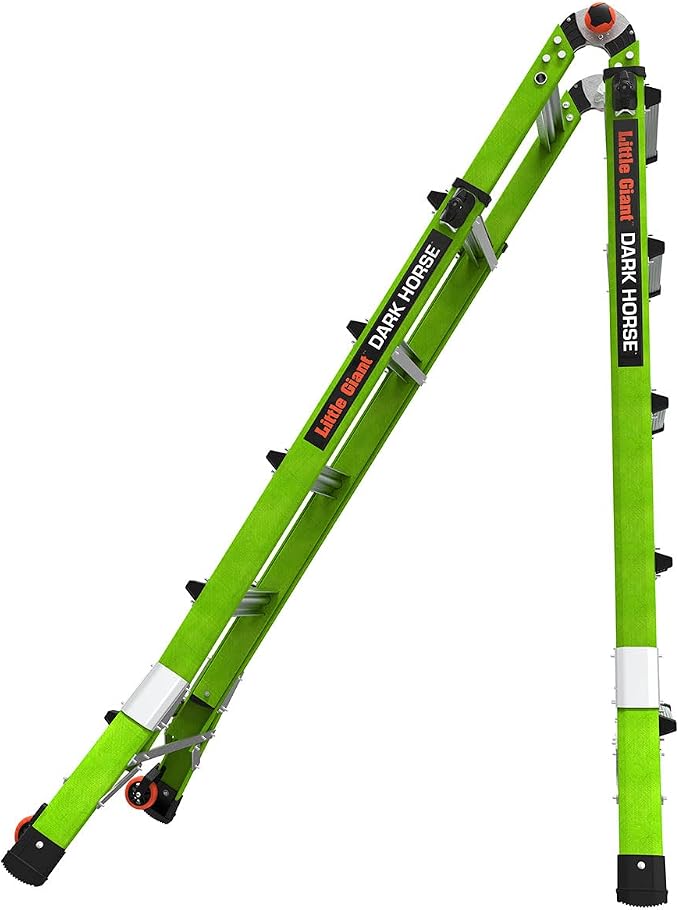 Little Giant Ladder Systems Dark Horse 2.0, M22, 22ft, Multi-Position Ladder, Fiberglass, Type 1A, 300 lbs Weight Rating, (16122-001)