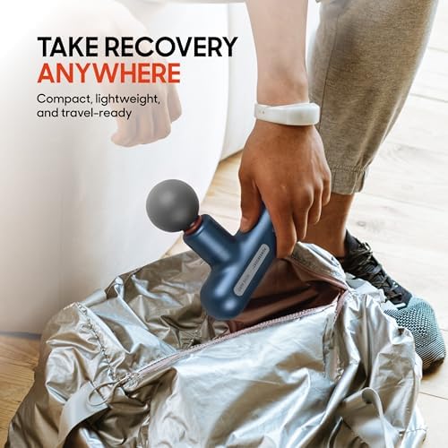 Sharper Image Powerboost Move Mini Percussion Massage Gun, Powerful & Quiet