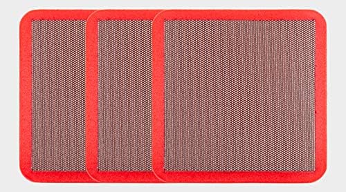 KGS Diamond PRO-PAD Hand Polishing 75x75x10 mm (3 Pack, Grit 200 (red))