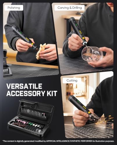 Fanttik Pro Refill 57Pcs 1/8" Rotary Tool Accessories Kit Bits for F2 Pro