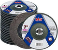 Sali 10 Pack Flap Disc 120 Grit 7" x 7/8-Inch Sanding Disc Bevel Type #29 Premium and Industrial Grade Angle Grinder Grinding Wheel High Performance Edge Grinding